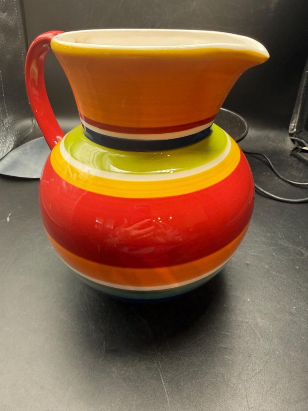 Pier 1 Colorful Pitcher - Picture 6 of 6